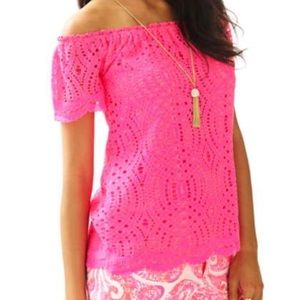 NWT Lilly Pulitzer Marble top size small Kir Royal Pink Knotty Lace